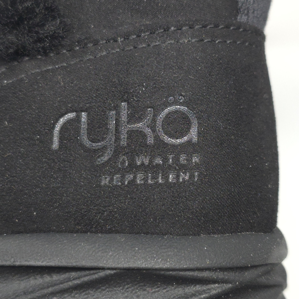 Ryka Nimbus Black Water Repellent Faux Fur Booties Size 9.5M - Picture 9 of 14